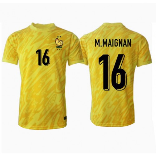 Maglia Calcio Francia Mike Maignan #16 Portiere Prima Divisa Europei 2024 Manica Corta